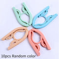 Multi-Functional Travel Folding Clothes Hangers Set - Portable Plastic Drying Rack for Trips & Home