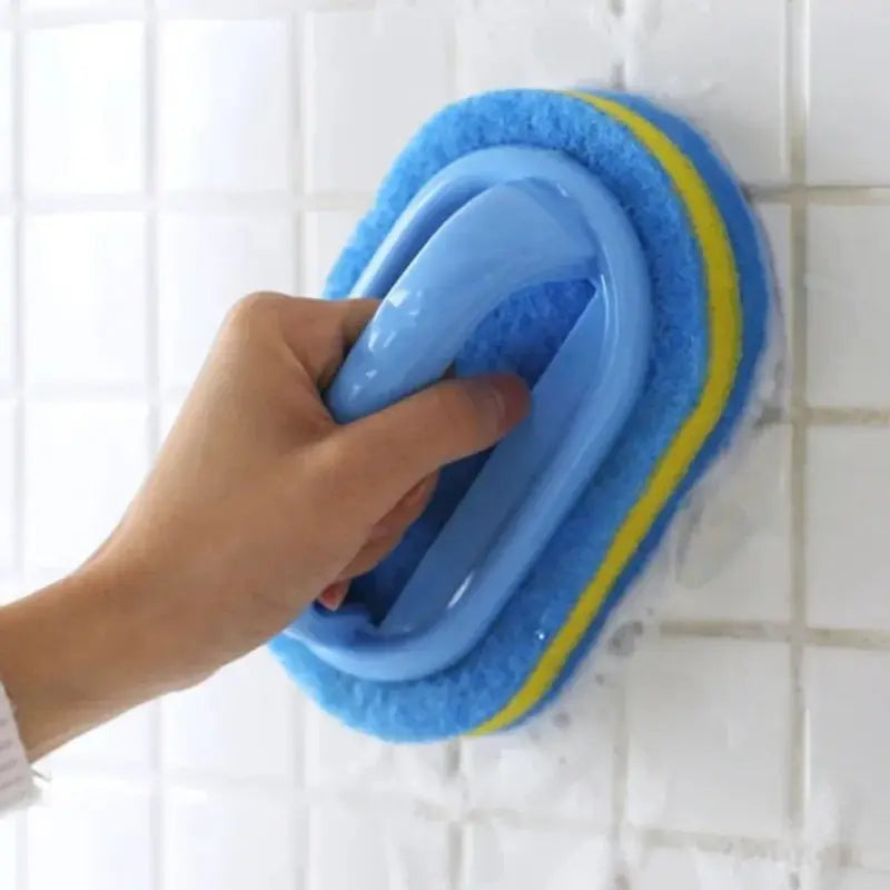 Multi Functional Cleaning Sponge with Handle for Kitchen Bathroom Tile Glass Bathtub Stain Removal