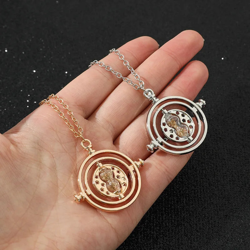 Rotatable Hourglass Necklace Timer - Magic School Cosplay Prop, Astronomical Time Converter