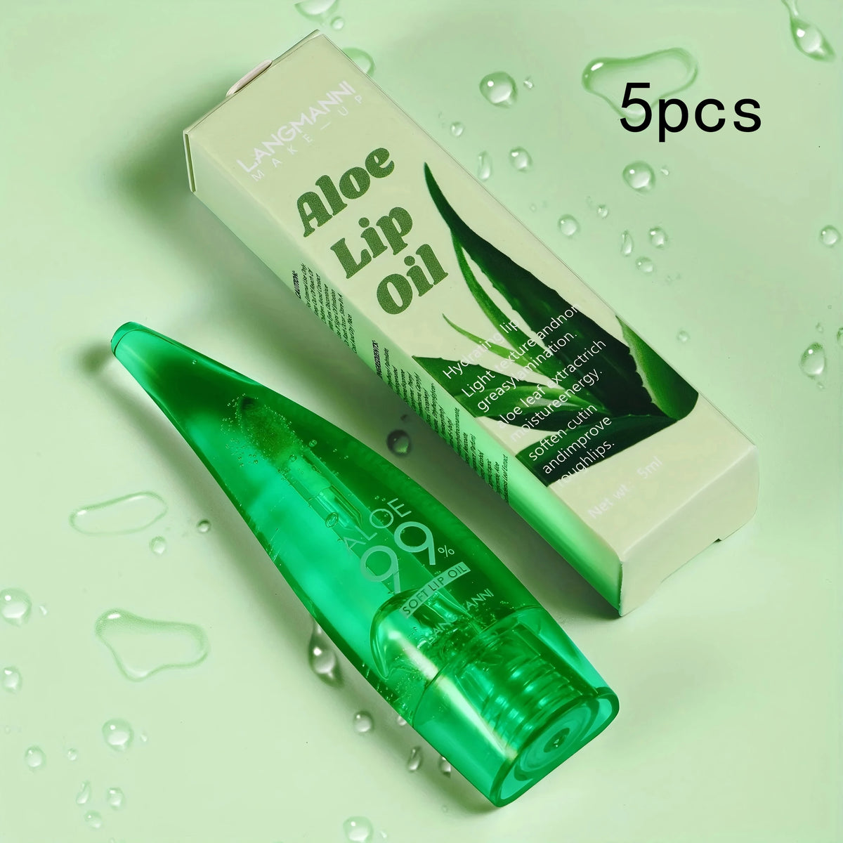 Aloe Vera Lip Oil with Moisturizing and Nourishing Properties - Colorful Lip Care