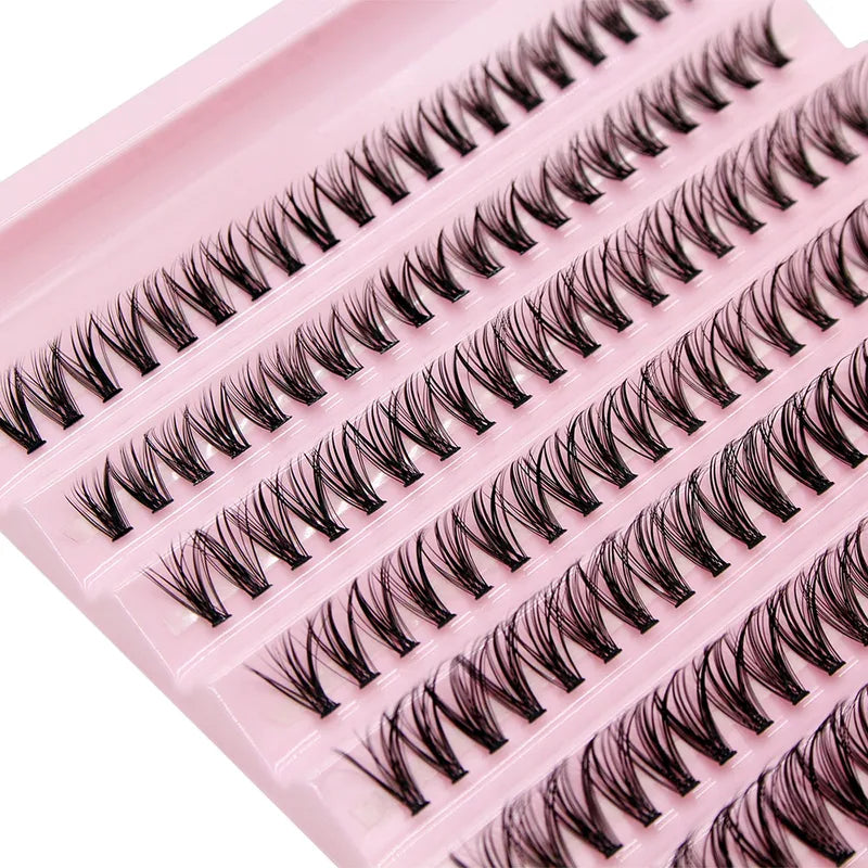 Big Capacity DIY Cluster Eyelash Extensions 8-16mm Charm Style False Lashes