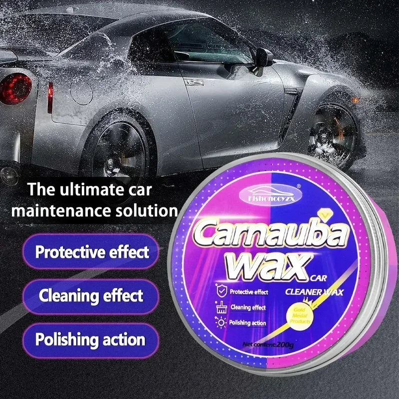 Car Wax Paste - High Gloss Brazilian Carnauba Paint Protection & Hydrophobic Coating