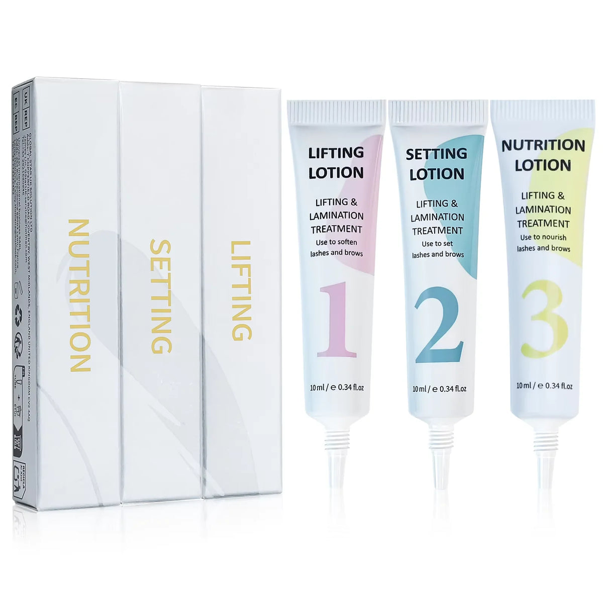 10ml Lash & Brow Perm Fixation Lotion Set for Lash Lift & Brow Lamination