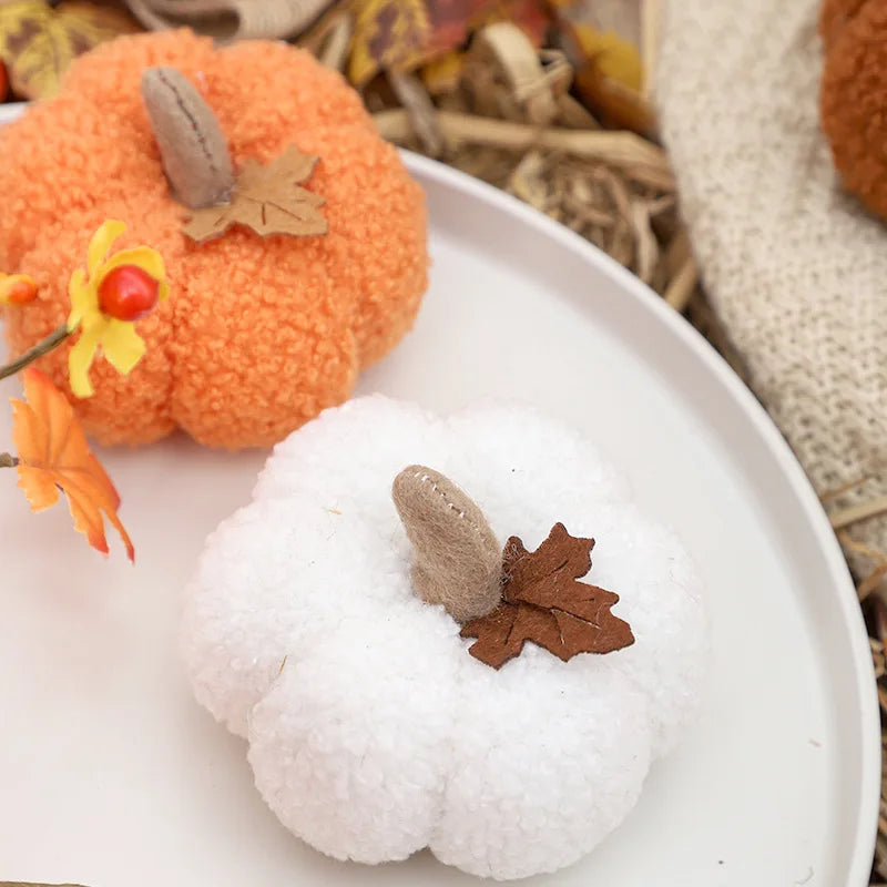 Halloween Pumpkin Ornament - Simulation Home Decor for Holiday Festivities