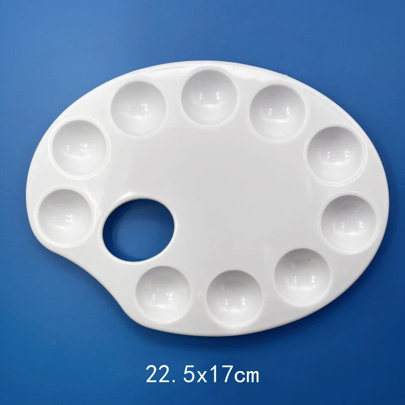 Reusable Plastic Painting Palette for Artists and Art Enthusiasts