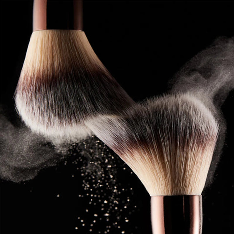 Vegan Travel Makeup Brush Set with 7 Eye and Face Brushes in Gift Bag