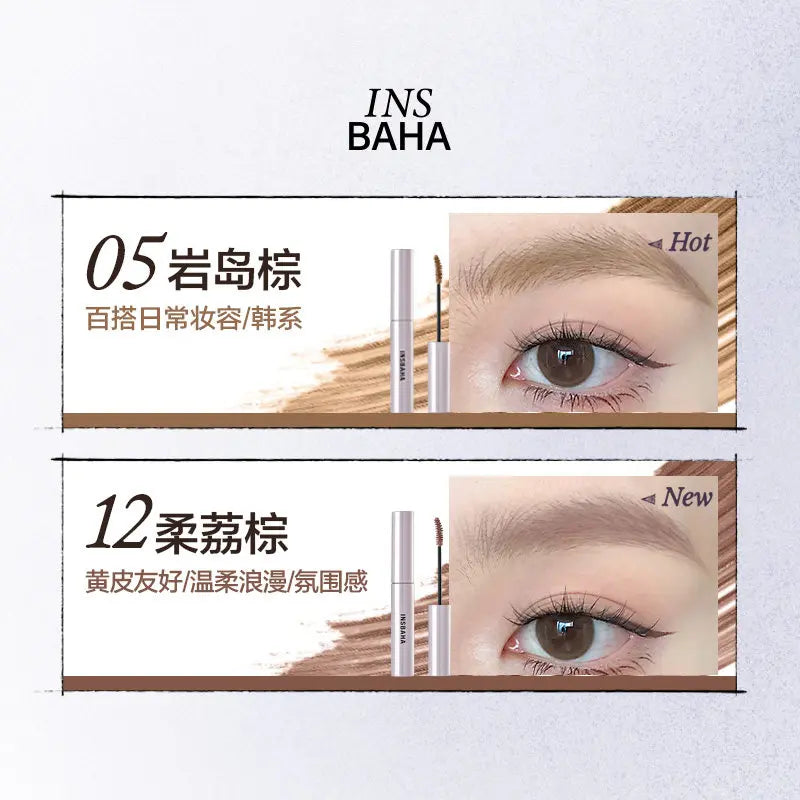 Waterproof Eyebrow Mascara with Natural Color Finish - Long-Lasting Non-Caking Brow Tint