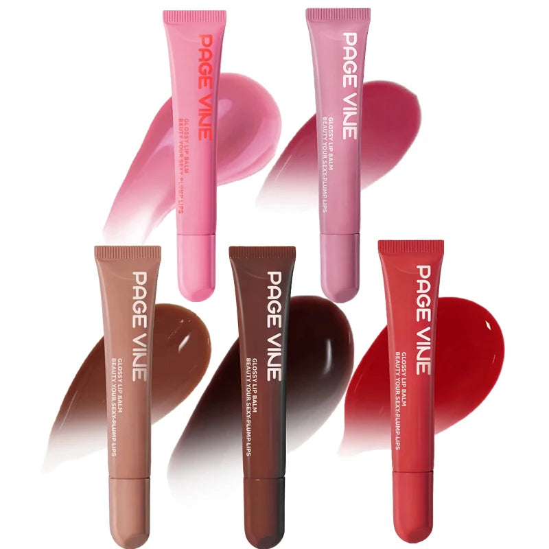 Moisturizing Lip Gloss with Lip Care Benefits - Raspberry Jelly & Toast Shades