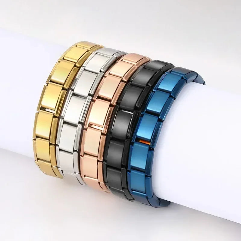 Fashion Jewelry Bracelet Links for 9mm Stainless Steel Jewelry Making – Multiple Colors