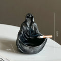 Halloween Mysterious Black-Clothed Person Desktop Decor - Ash-Resistant Gift