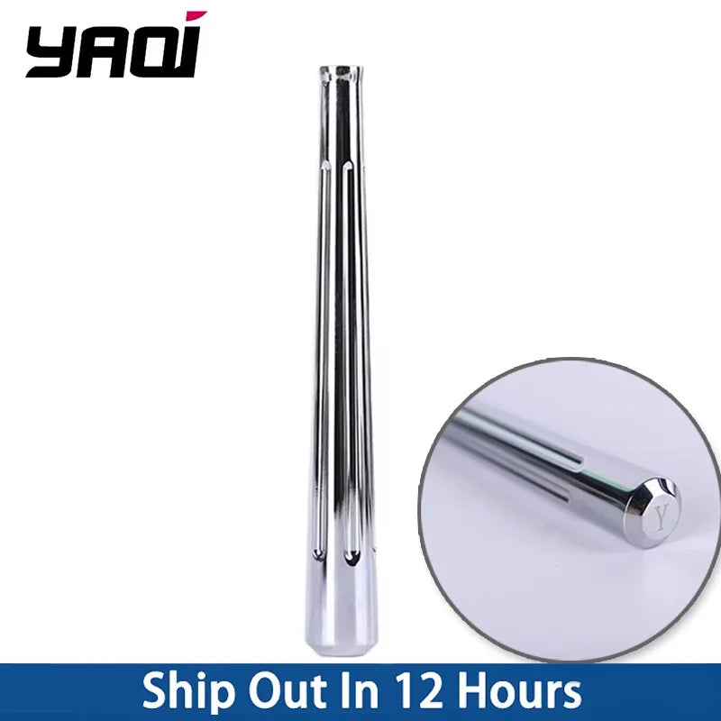 Men's Brass Safety Razor Handle - Chrome Finish Portable Shaving Handle