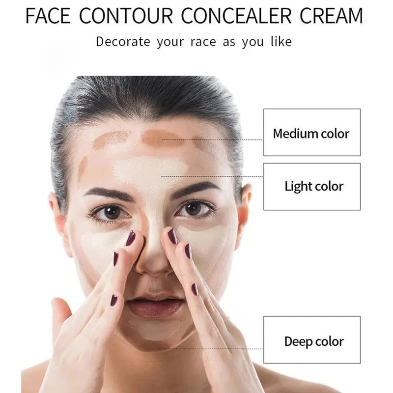 Oil Control Liquid Foundation & Concealer Cream - Long Lasting Face Makeup