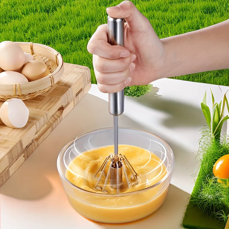 Stainless Steel Egg Beater Semi-Automatic Mixer for Baking & Cooking
