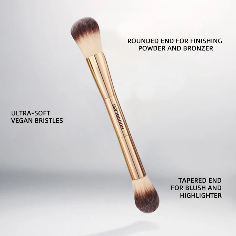 Makeup Brush Set with Storage Box - Dragon Series 3 Brushes for Face & Eyes
