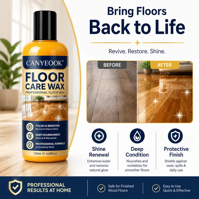 120ml Wood Floor Wax - Natural Oil for High-Gloss, Scratch-Resistant Finish