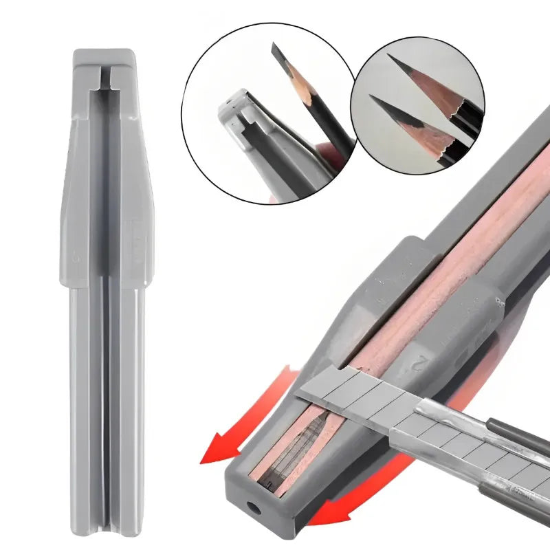 Portable Eyebrow Pencil Sharpener Makeup Tool with Multiple Colors - Compact Cosmetic Pencil Sharpening
