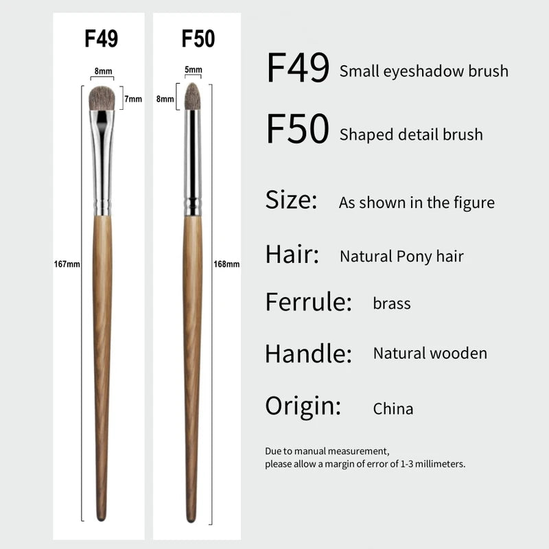 Eye Shadow Makeup Brush Set - Precise, Soft Pony Hair for Eye Makeup