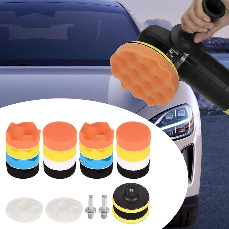 22PCS 3 Inch Car Polishing Buffing Pads Set for Auto Motorcycle Scratch Removal