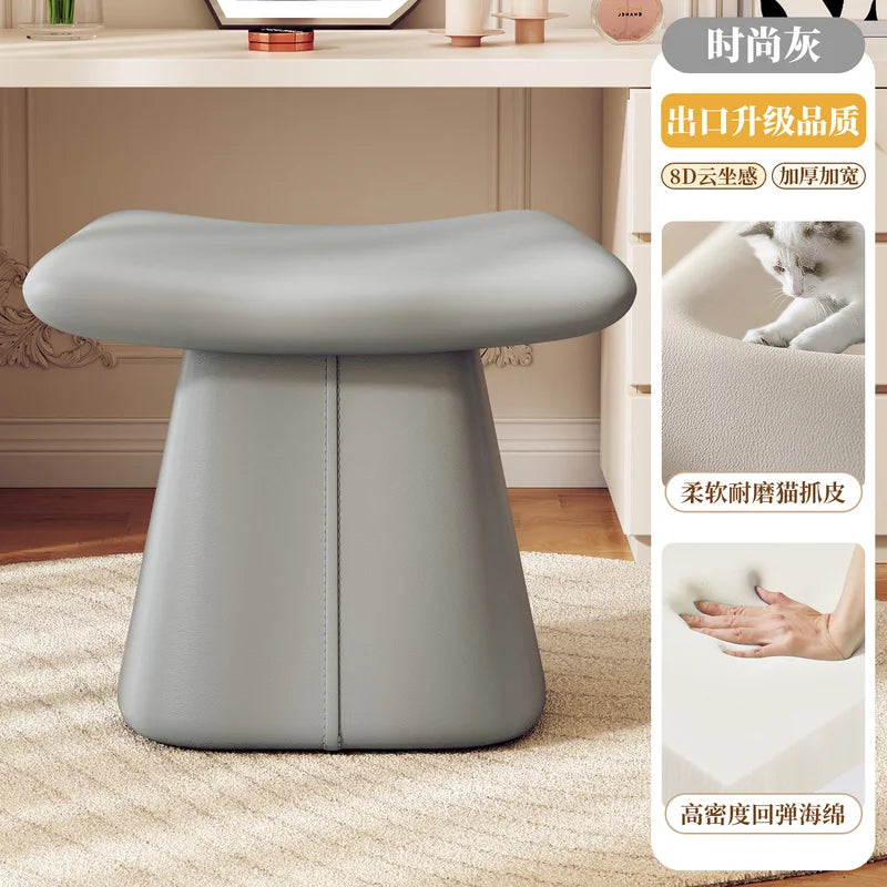 Pea-Shaped Soft Stool - Space-Saving, Skin-Friendly, Multi-Use Seat