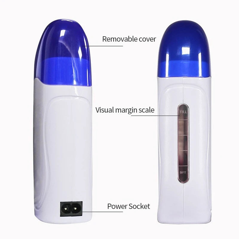 Portable Wax Heater for Hair Removal - Electric Roll-On Waxing Machine for Men & Women