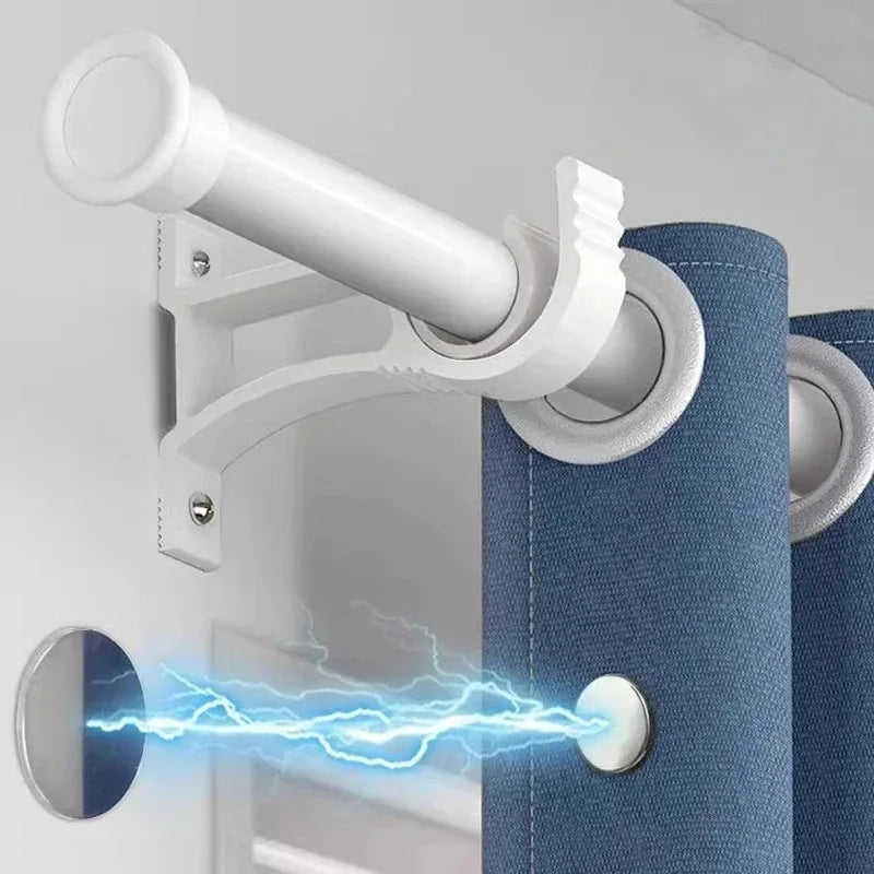 Magnetic Curtain Clips Wall Mount Shower Window Fastener Set - Adjustable Length