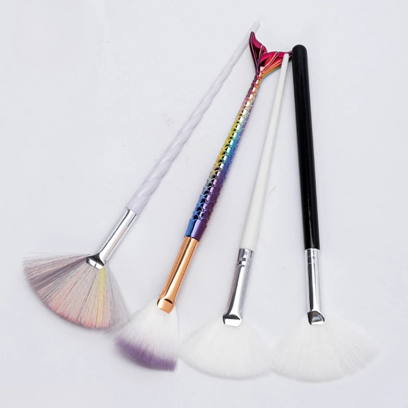 Ceramic Fan-Shaped Paint Brush for Glaze & Underglaze - Large Area DIY Art Tool