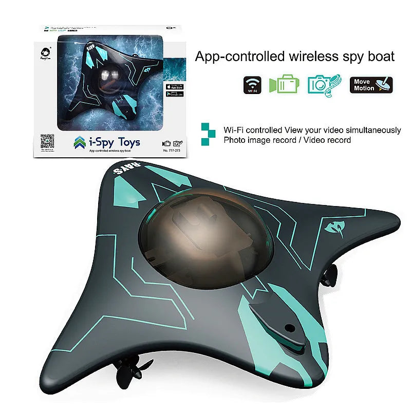 Remote Control Underwater Camera Boat with Wifi FPV for Kids and Boys