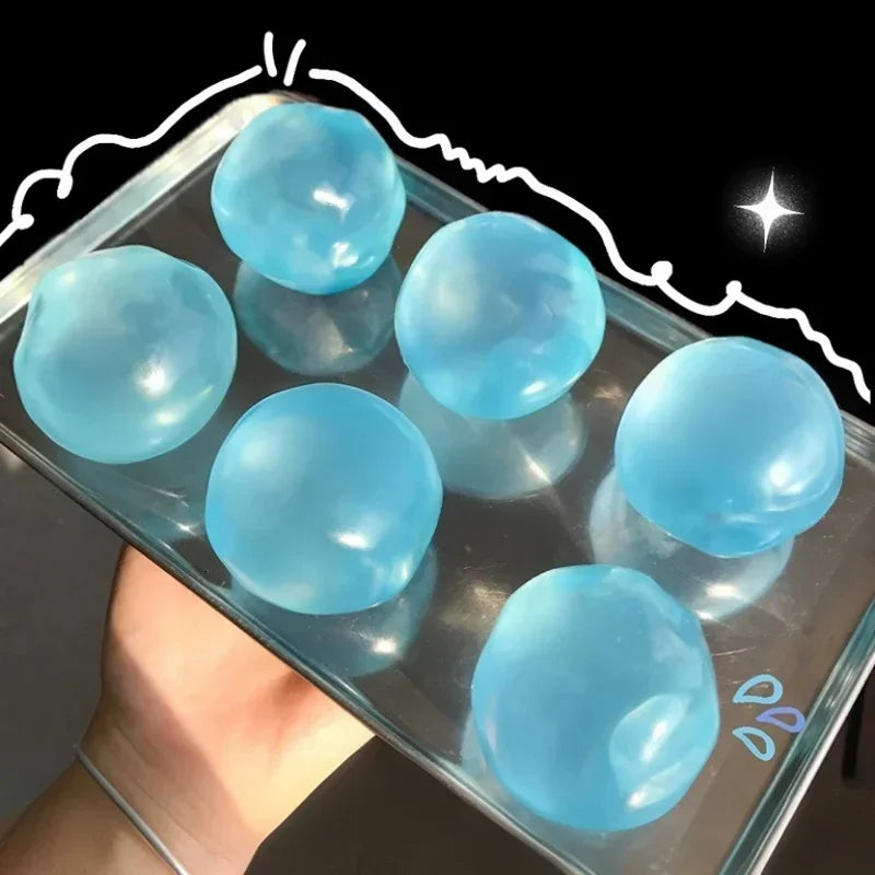 Transparent Coconut Oil Squeeze Toy - Sensory Fidget Stress Relief for Adults