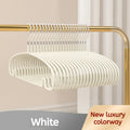 10PCS Non-Slip Clothes Hangers with Strong Steel Frame for Closet & Dorm Storage