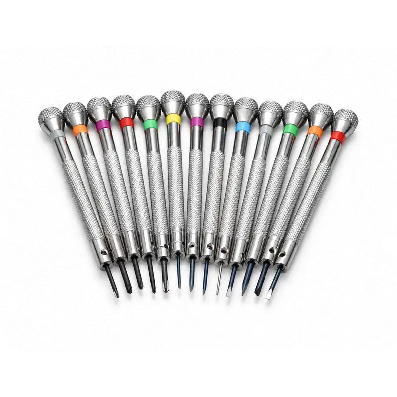 13PCS Watch Screwdriver Set - Metal Repair Tools for Watch & Electronics