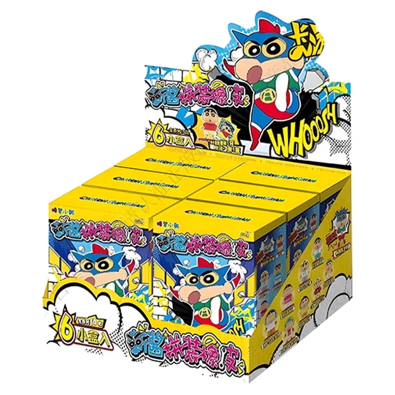 Anime Crayon Shin-Chan Vinyl Rubber Mini Doll Blind Box Keychain - Multiple Colors