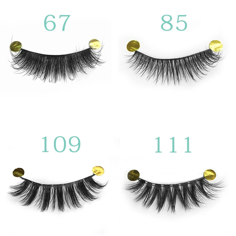 10 Pairs False 3D Fluffy Mink-Look Eyelashes - Natural, Reusable, Dramatic Volume