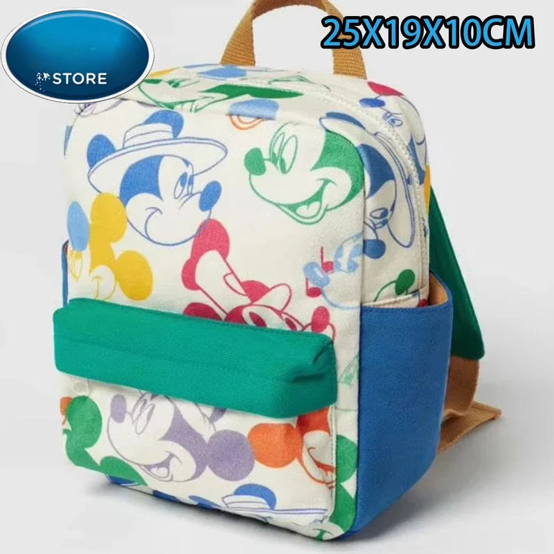Cartoon Women's Large Capacity Backpack with Plush Mouse Duck Pattern for School & Travel