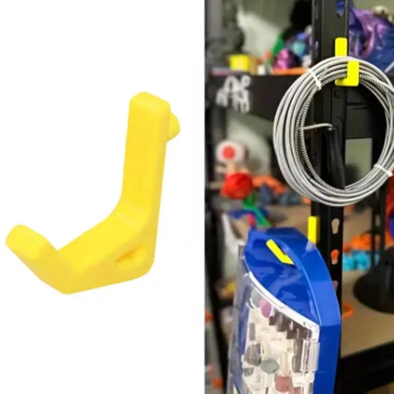 5-Pack Universal Shelf Hooks for Garage and Storage Support, 10.3mm Hole Spacing