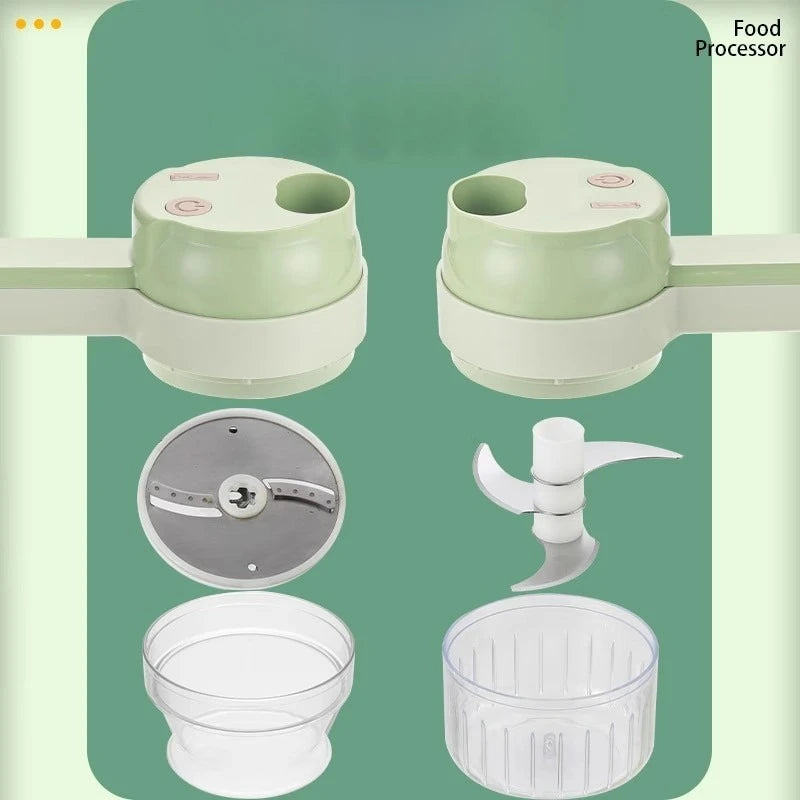 Electric Vegetable Chopper Food Processor with Garlic Ginger Onion Cutter