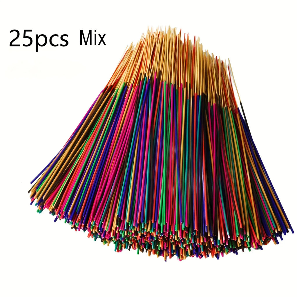 Mixed Scented Incense Sticks Set - Bamboo Aromatherapy for Meditation Yoga & Home