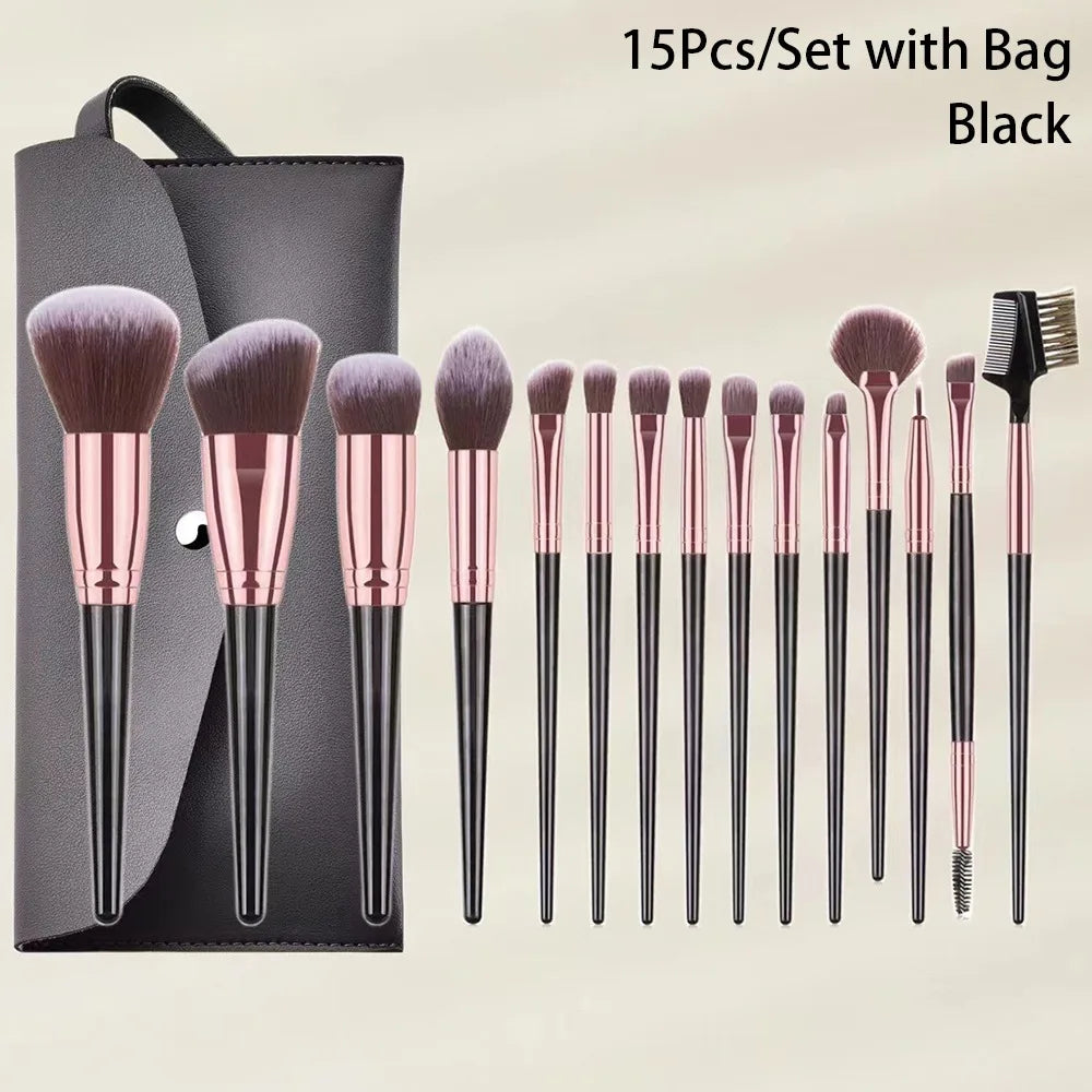 Concealer Kabuki Makeup Brush Set - Synthetic Soft Fluffy Powder Blending Tools