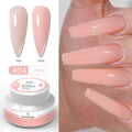 Painless Builder Nail Gel - Self-Leveling UV LED Hard Gel for Nail Extensions and Strengthening