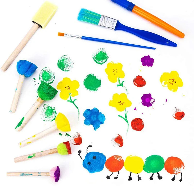 Children's Painting Sponge Brush Set - Art & Craft Toys for Kids