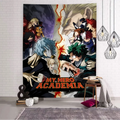 Vibrant Mha Banner Team Up Mission Backdrop for Anime Fans Room & Events