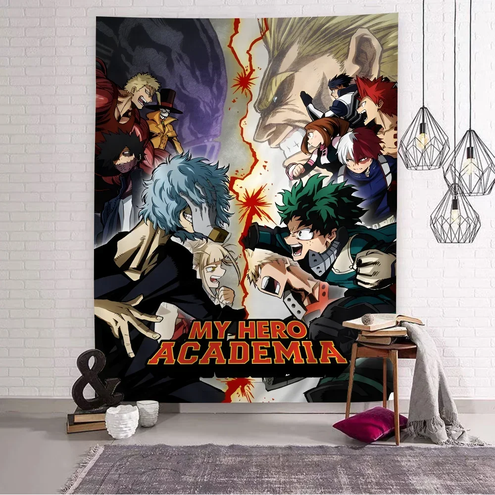 Vibrant Mha Banner Team Up Mission Backdrop for Anime Fans Room & Events