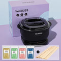 Foldable 450ml Silicone Wax Heater Set for Hard Wax Beads - Full Body Depilation