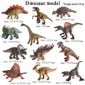 12Pcs Jurassic Dinosaur Action Figures Set - Velociraptor, T-Rex, Stegosaurus PVC Kids Toy