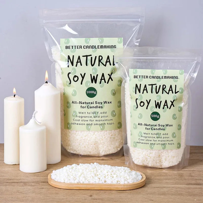Natural Soy Wax Granules for Candle Making - 500g & 1000g DIY Raw Material