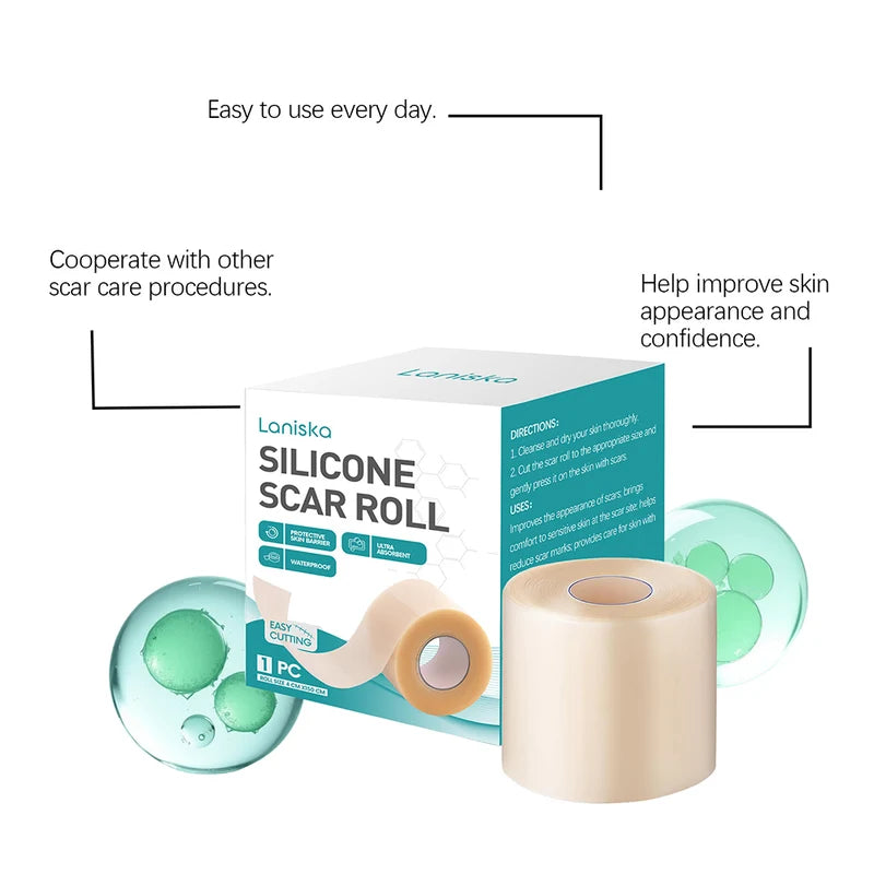 Silicone Scar Patch Roll 4x150cm - Reusable Wound & Burn Scar Treatment