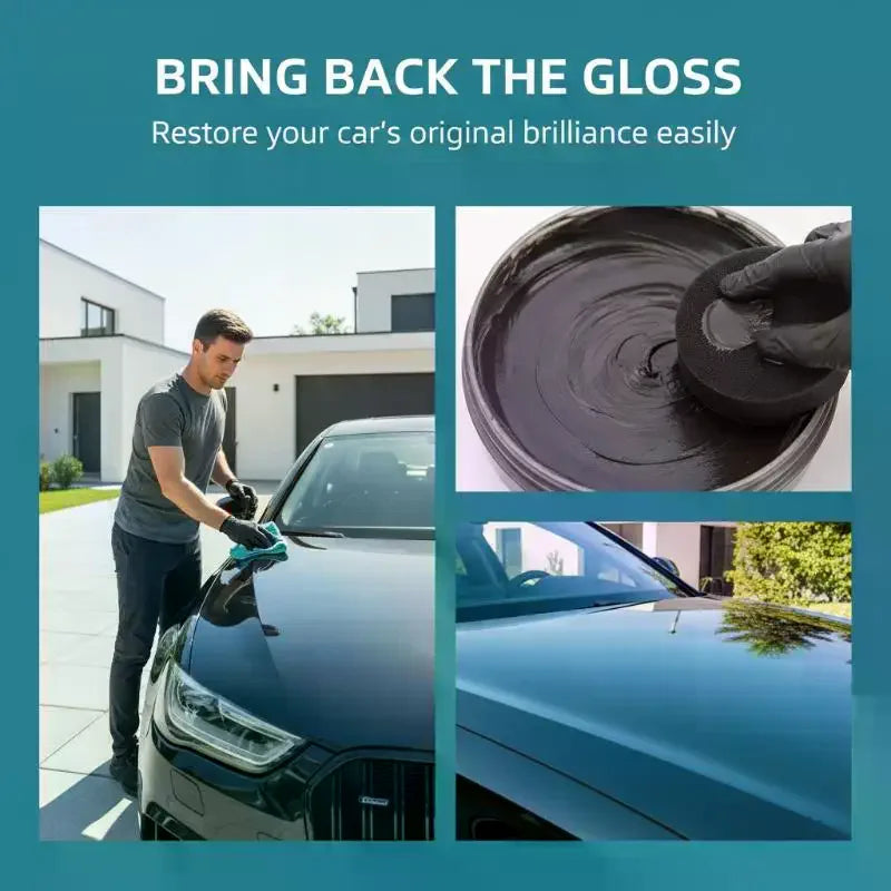 Car Paint Care Wax Long-Lasting Crystal Coating Hydrophobic Shield Scratch Remover
