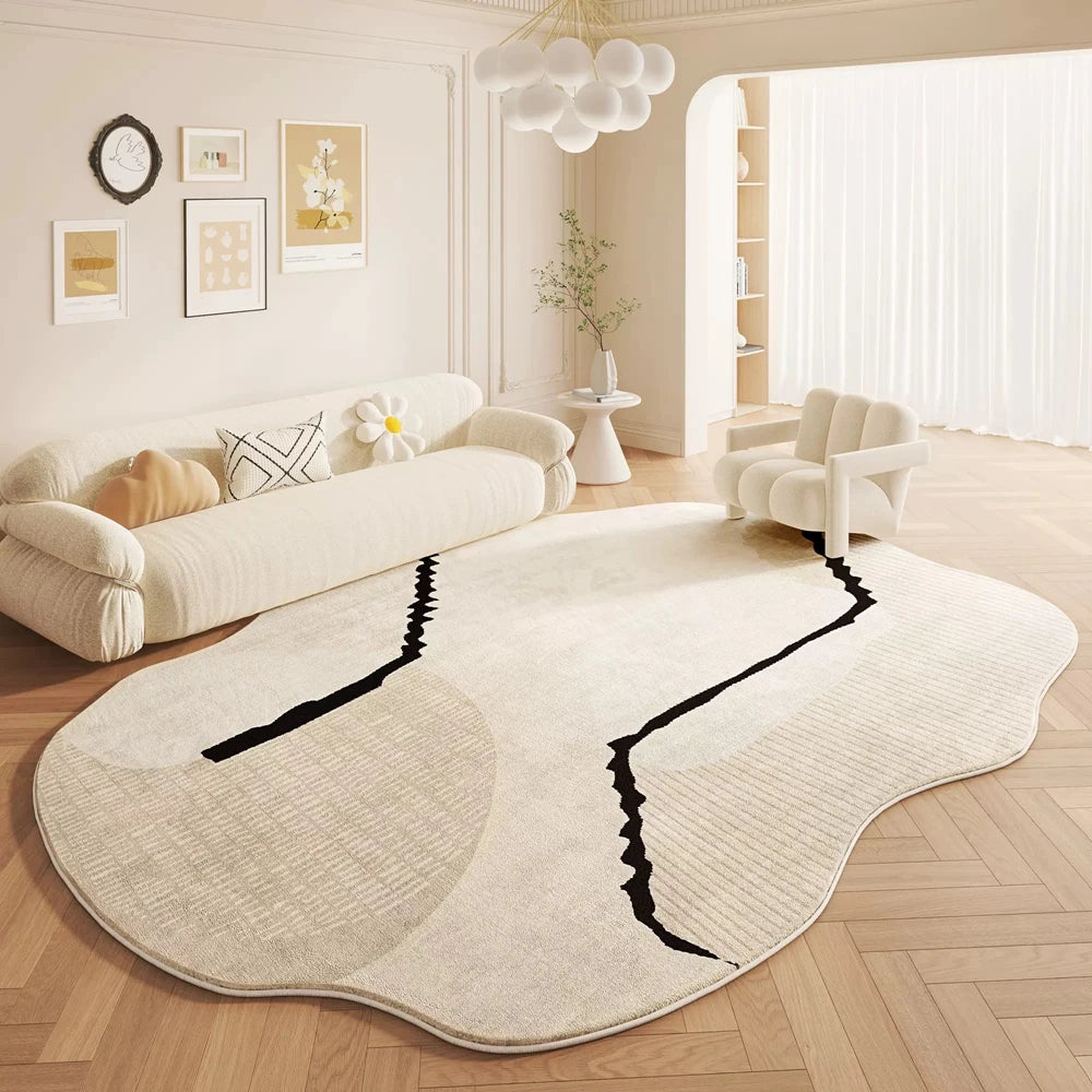 Luxury Custom-Shaped Carpet Rug for Living Room & Bedroom Decor