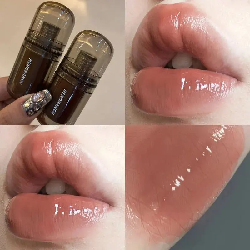 Moisturizing Lip Glaze & Night Mirror Set - Quick-Forming Lip Film