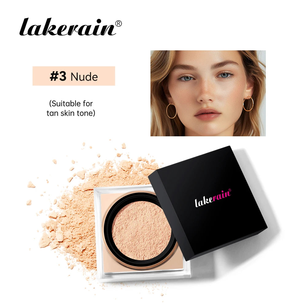 Loose Setting Powder Waterproof Oil Control Face Makeup - Matte Natural Brightening