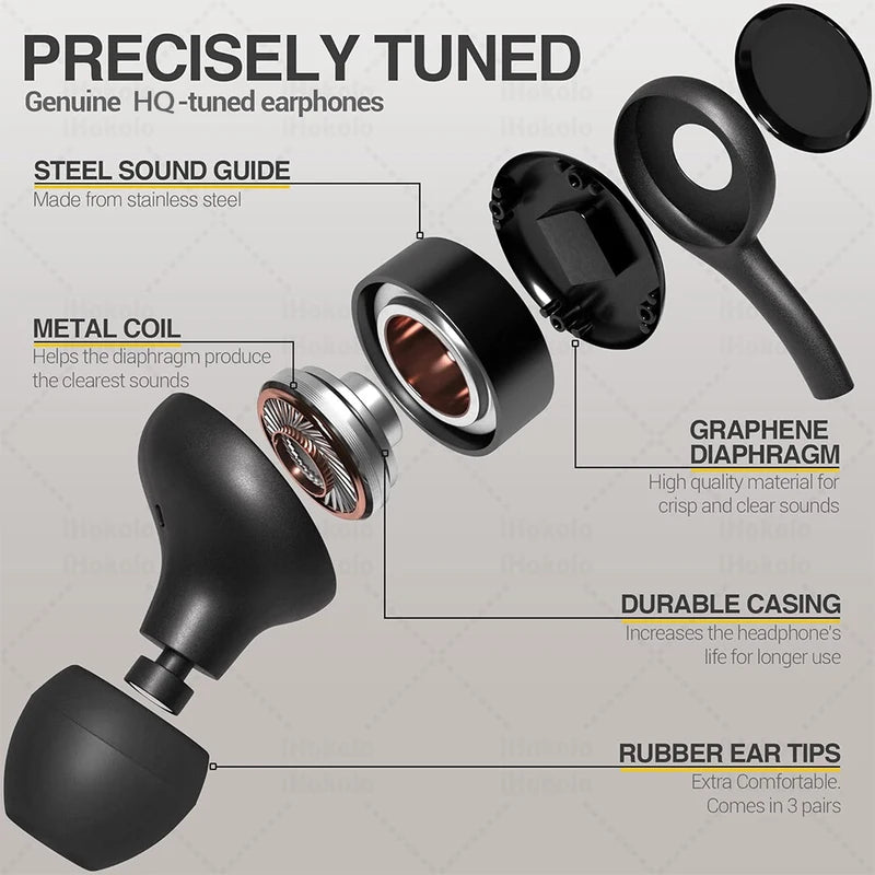 Type C Wired Earphones for Samsung Galaxy & A Series - 3.5mm Headphones
